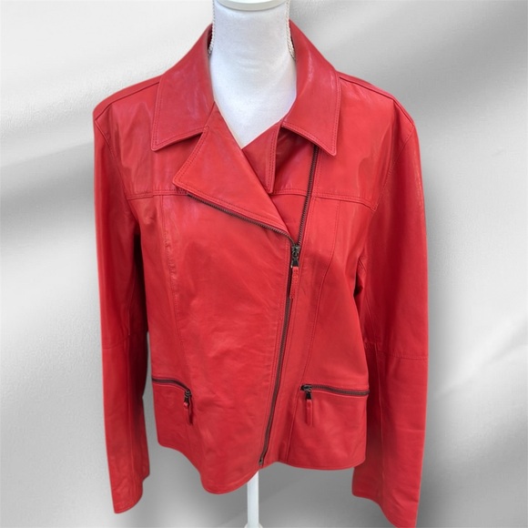 Pierrotucci Italian genuine leather woman’s jacket from Florence - Picture 2 of 13